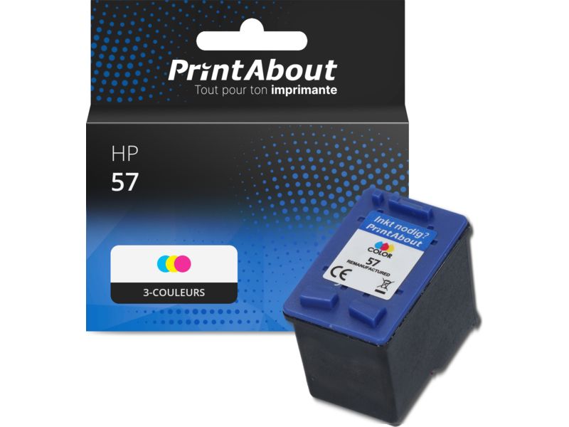 Cartouche compatible HP 57 (C6657AE) - 3-couleurs