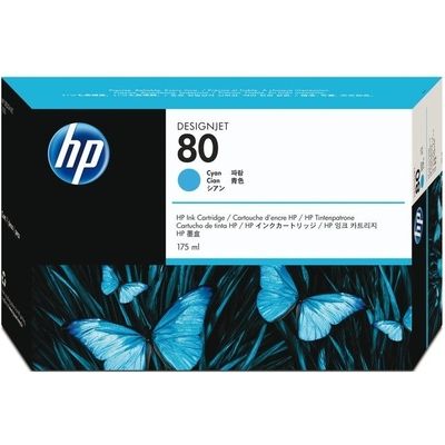 HP 80 (C4872A) - Cyan - Cartouche d'encre