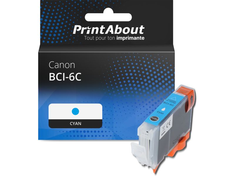Cartouche compatible Canon BCI-6C - Cyan