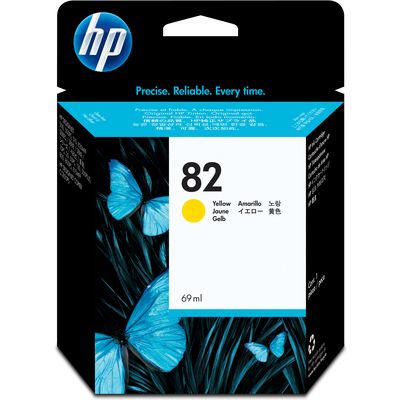 HP 82 (C4913A) - Jaune - Cartouche d'encre