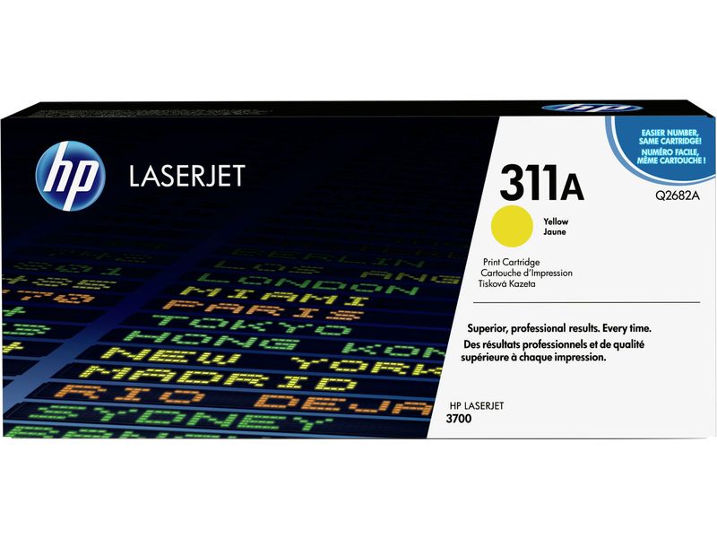 HP 311A - Jaune - original - LaserJet - cartouche de toner ( Q2682A ) - pour Color LaserJet 3700, 3700d, 3700dn, 3700dtn, 3700n