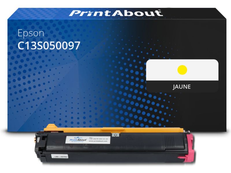 Toner compatible Epson C13S050097 - Jaune