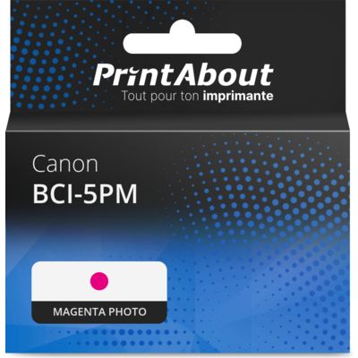 Cartouche compatible Canon BCI-5PM - Magenta photo