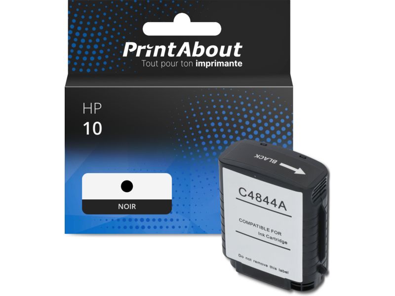 Cartouche compatible HP 10 (C4844A) - Noir