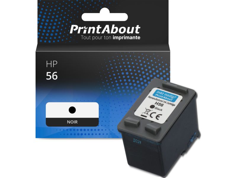 Cartouche compatible HP 56 (C6656AE) - Noir