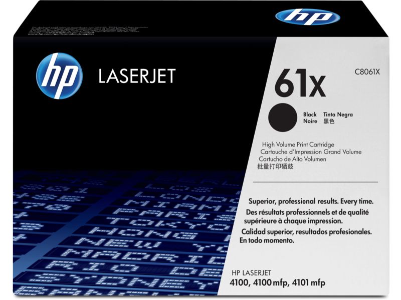 HP 61X (C8061X) Toner Zwart Hoge capaciteit