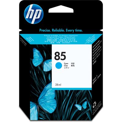 HP 85 (C9425A) - Cyan - Cartouche d'encre