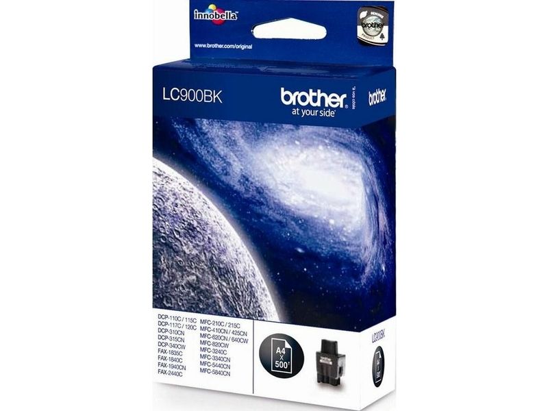 Brother LC-900BK Inktcartridge Zwart