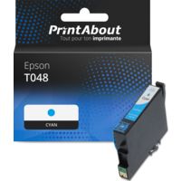 Cartouche compatible Epson T0482 (C13T048240) - Cyan