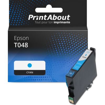 Cartouche compatible Epson T0482 (C13T048240) - Cyan