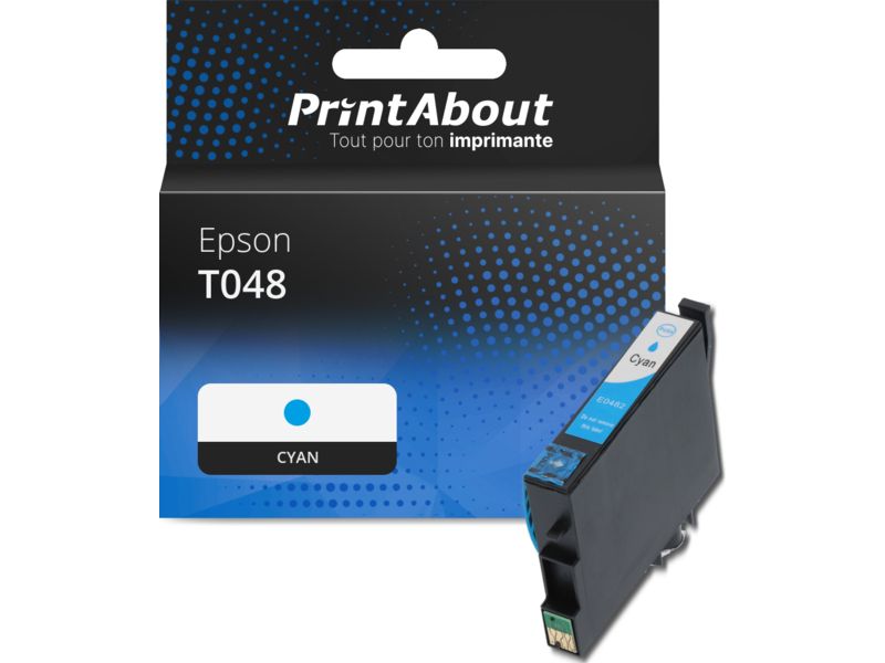 Cartouche compatible Epson T0482 (C13T048240) - Cyan