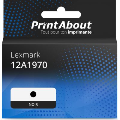 Cartouche compatible Lexmark 12A1970 - Noir