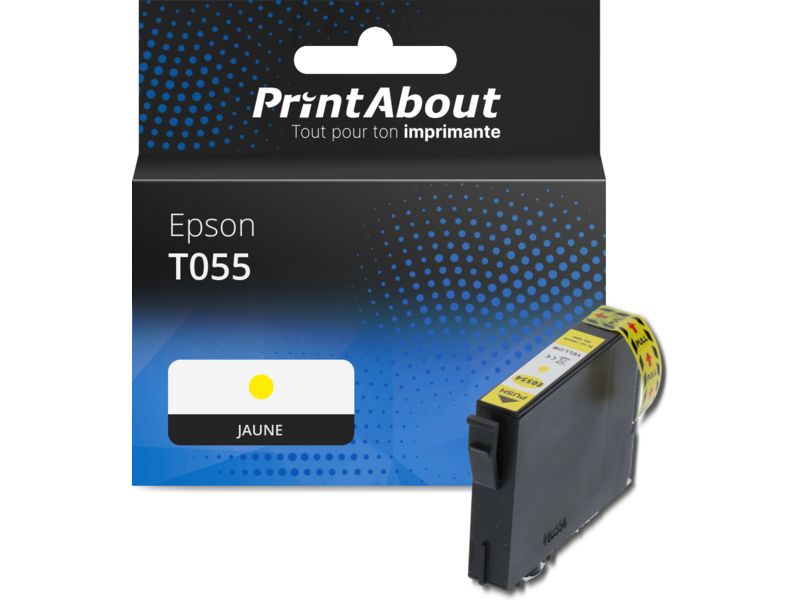 Cartouche compatible Epson T055 (C13T055440) - Jaune