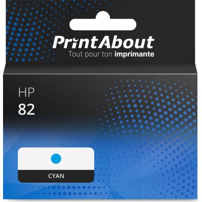 Cartouche compatible HP 82 (C4911A) - Cyan