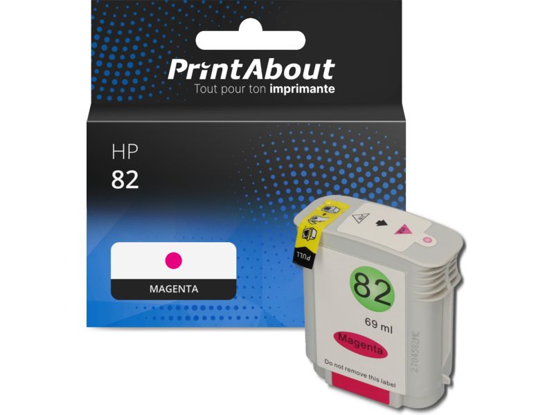 Cartouche compatible HP 82 (C4912A) - Magenta