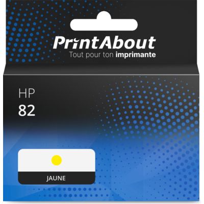 Cartouche compatible HP 82 (C4913A) - Jaune