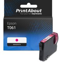 Cartouche compatible Epson T061 (C13T061340) - Magenta