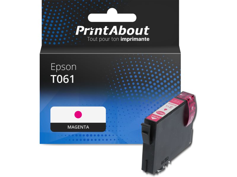 Cartouche compatible Epson T061 (C13T061340) - Magenta