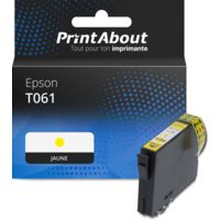 Cartouche compatible Epson T061 (C13T061440) - Jaune