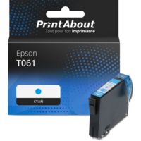 Cartouche compatible Epson T061 (C13T061240) - Cyan