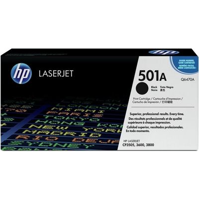 HP 501A (Q6470A) - Noir - Toner