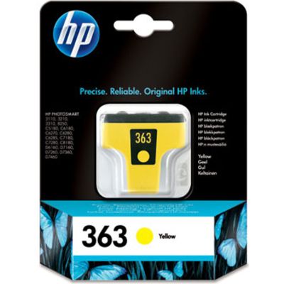 HP 363 (C8773EE) - Jaune - Cartouche d'encre
