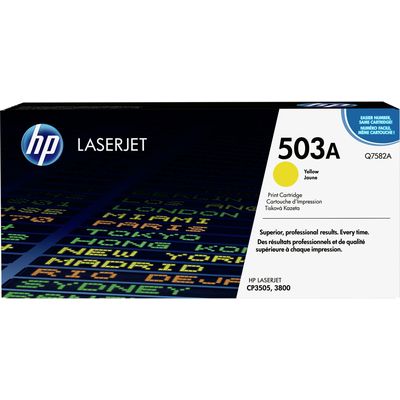 HP 503A (Q7582A) - Jaune - Toner
