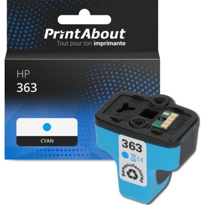 Cartouche compatible HP 363 (C8771EE) - Cyan
