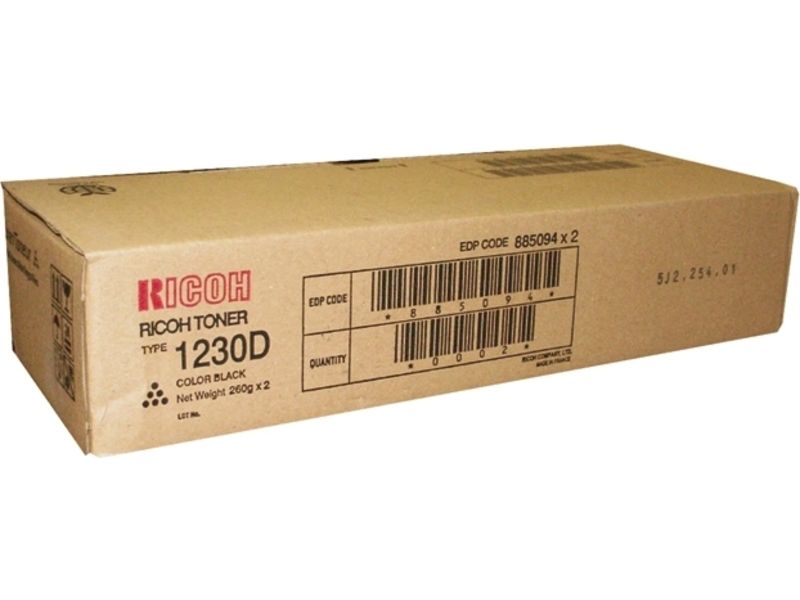 Ricoh - Noir - cartouche de toner (équivalent à : Ricoh Type 1230D ) - pour Gestetner MP 1900; Rex Rotary MP 1500, MP 1900; Ricoh Aficio MP 5500, MP 2001, MP 2501