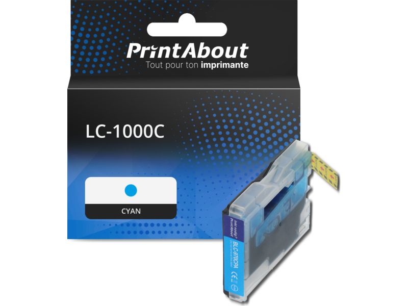 Cartouche compatible Brother LC-1000C - Cyan