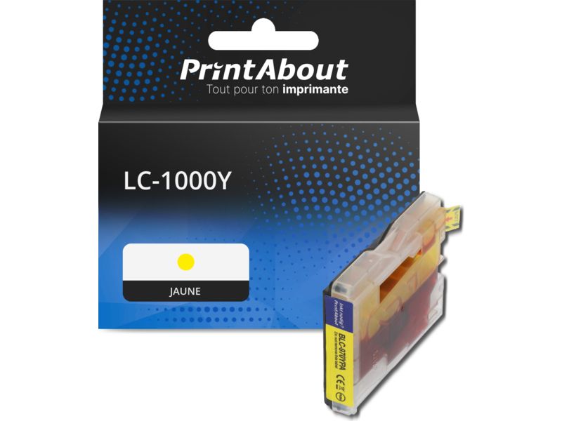 Cartouche compatible Brother LC-1000Y - Jaune