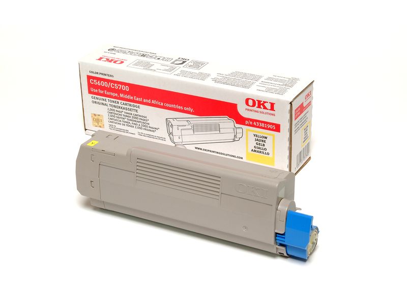 OKI 43381905 Toner Geel