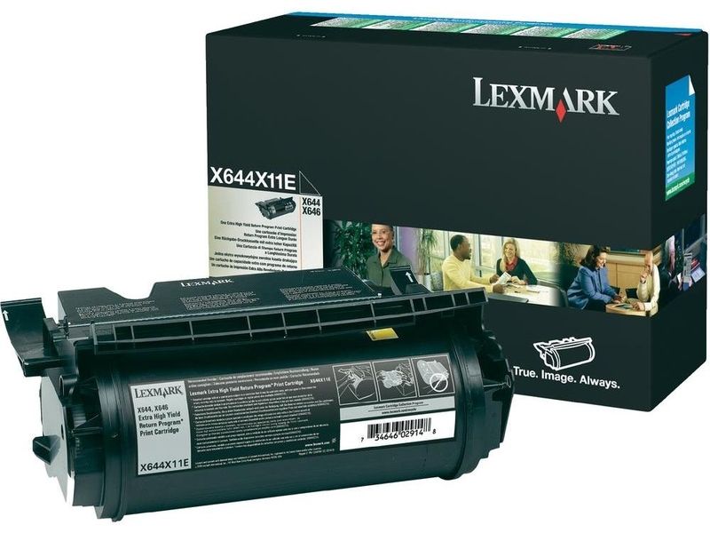 Lexmark X644X11E Toner Zwart Extra hoge capaciteit