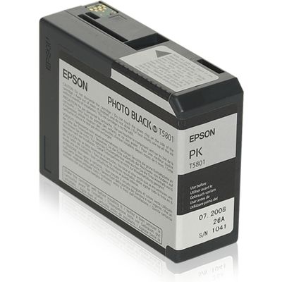 Epson T580 (C13T580100) - Noir photo - Cartouche d'encre