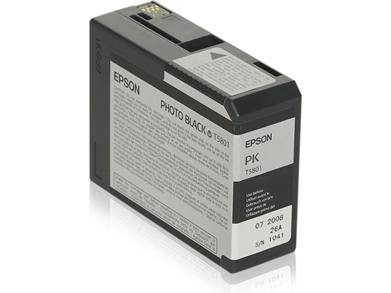 Epson T580 (C13T580100) Inktcartridge Foto-zwart