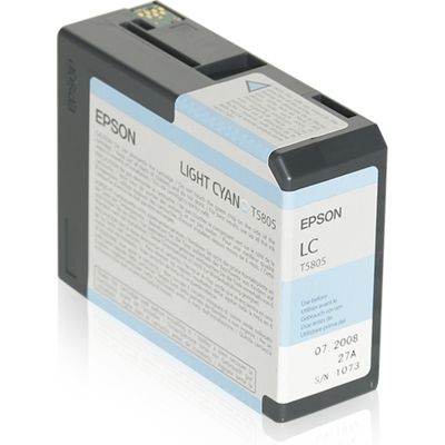 Epson T580 (C13T580500) - Cyan clair - Cartouche d'encre