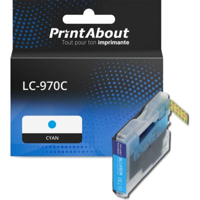Cartouche compatible Brother LC-970C - Cyan