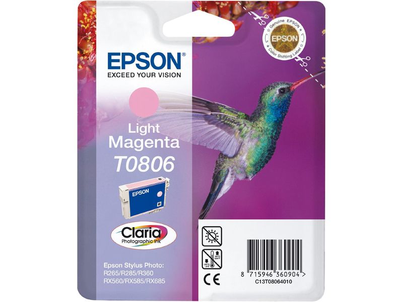 Epson T080 (C13T08064010) Inktcartridge Licht-magenta