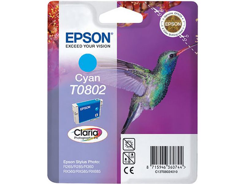 Epson C13T08024010 Inktcartridge Cyaan