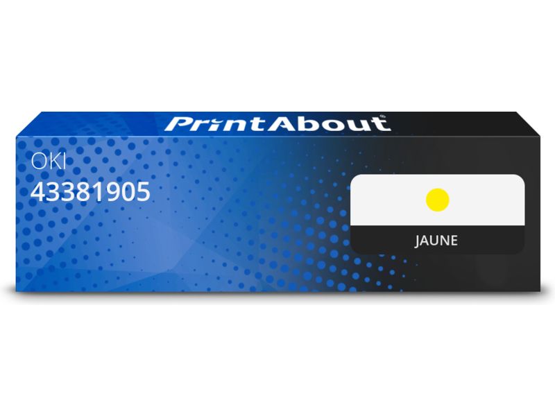 Toner compatible OKI 43381905 - Jaune