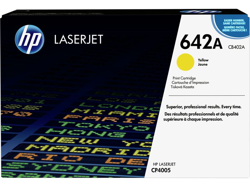 HP 642A (CB402A) Toner Geel