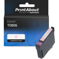Cartouche compatible Epson T0806 - Magenta clair