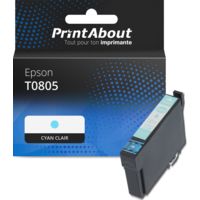 Cartouche compatible Epson T0805 - Cyan clair