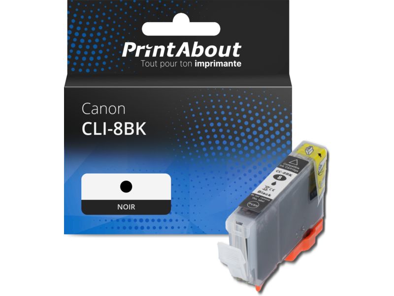 Cartouche compatible Canon CLI-8BK - Noir