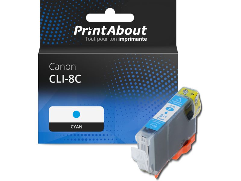 Cartouche compatible Canon CLI-8C - Cyan