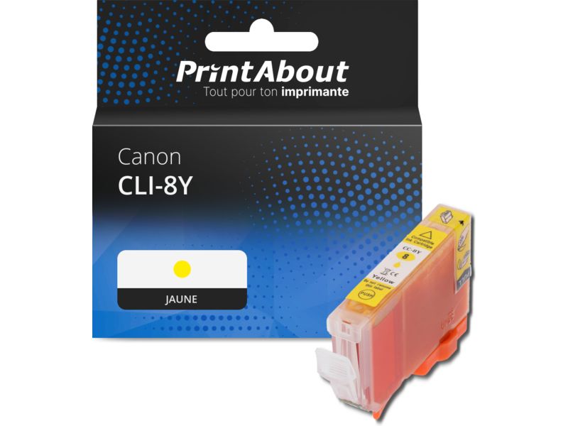 Cartouche compatible Canon CLI-8Y - Jaune