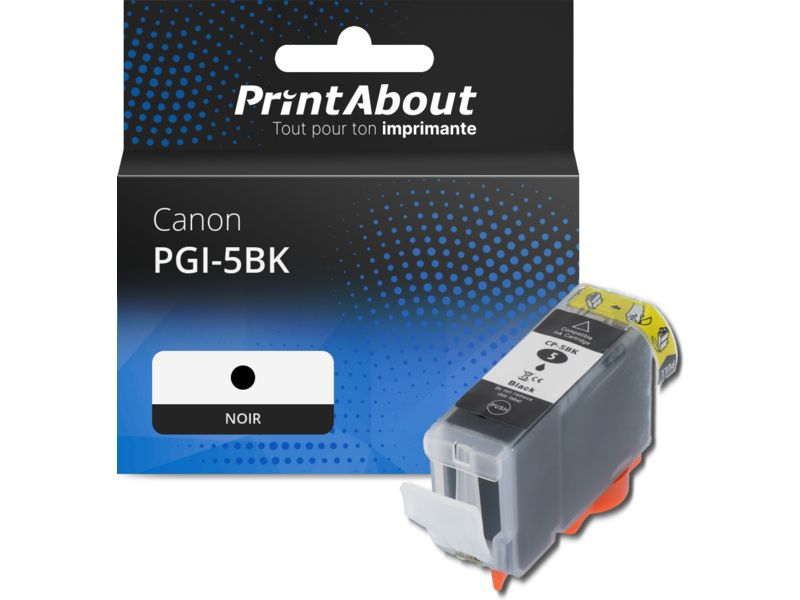 Cartouche compatible Canon PGI-5BK - Noir