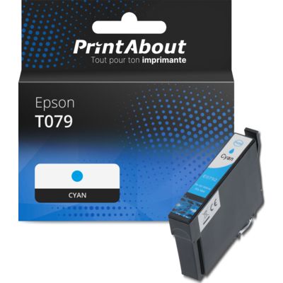 Cartouche compatible Epson T079 (C13T07924010) - Cyan