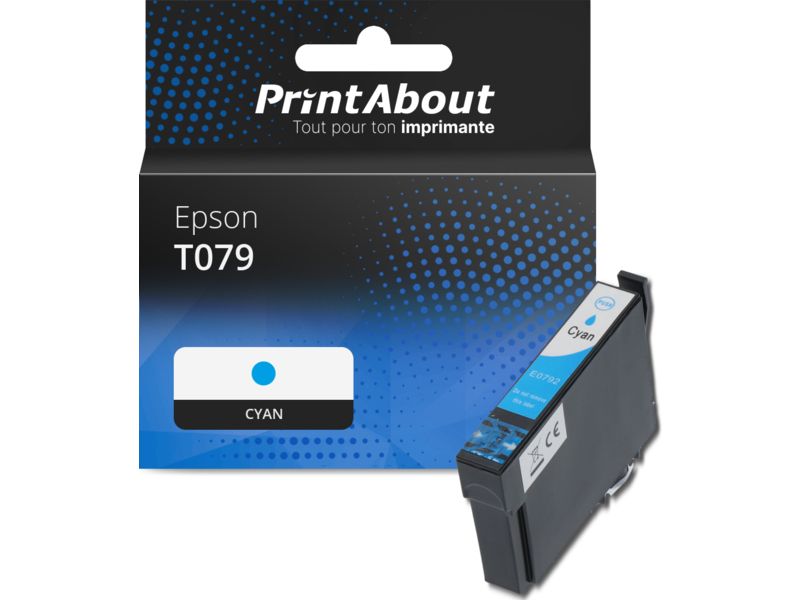 Cartouche compatible Epson T079 (C13T07924010) - Cyan