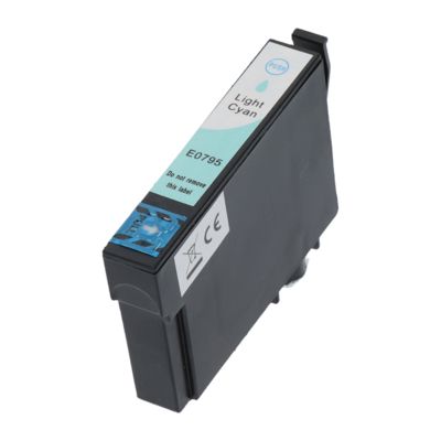 Cartouche compatible Epson T079 (C13T07954010) - Cyan clair